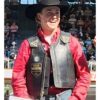 NFR Las Vegas Logan Hay Leather Vest