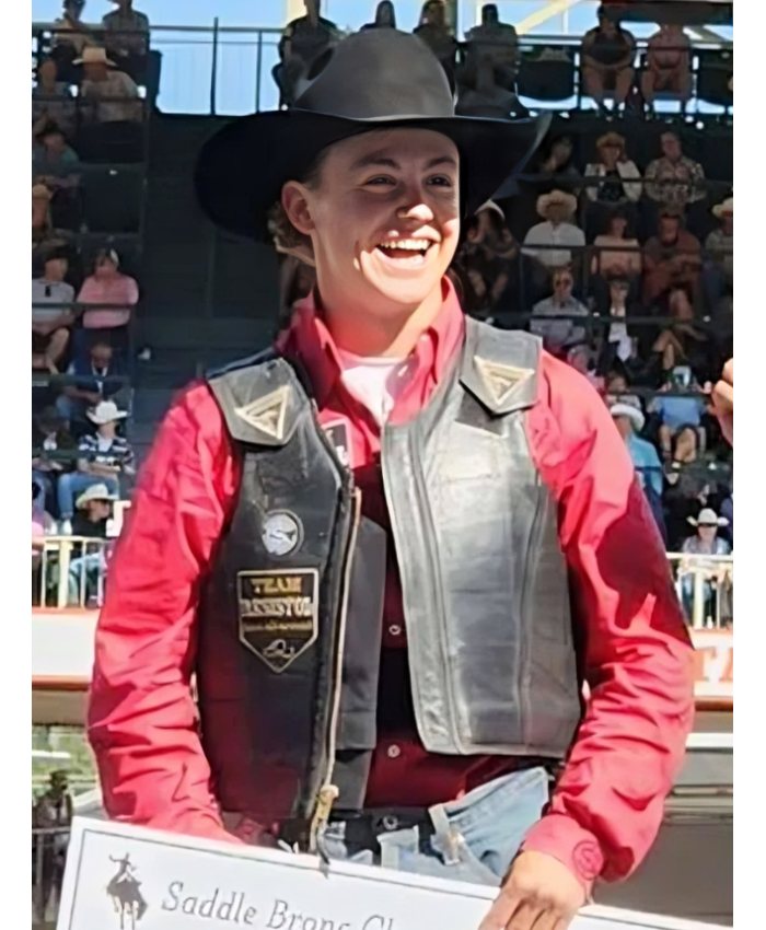 NFR Las Vegas Logan Hay Leather Vest