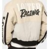 Loiter Racing Varsity Beige Jacket