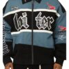 Loiter Motor Sport Letterman Varsity blue Jacket
