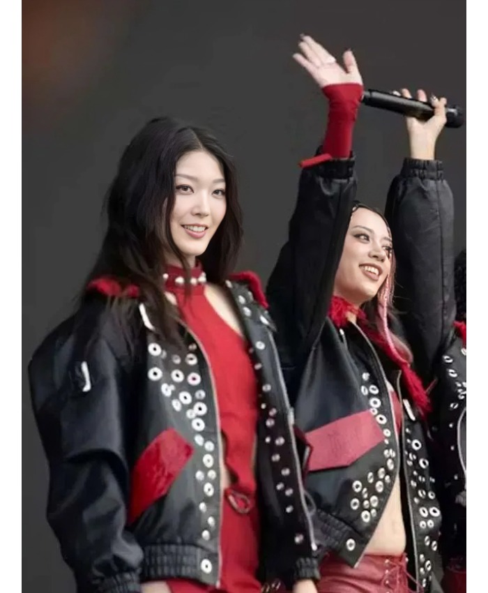 Katseye Lollapalooza Chicago Leather Jacket