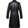 Long Leather Trench Coat For Mens 
