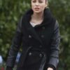 Shop Lauren German TV Series Lucifer Chloe Decker Black Wool Coat