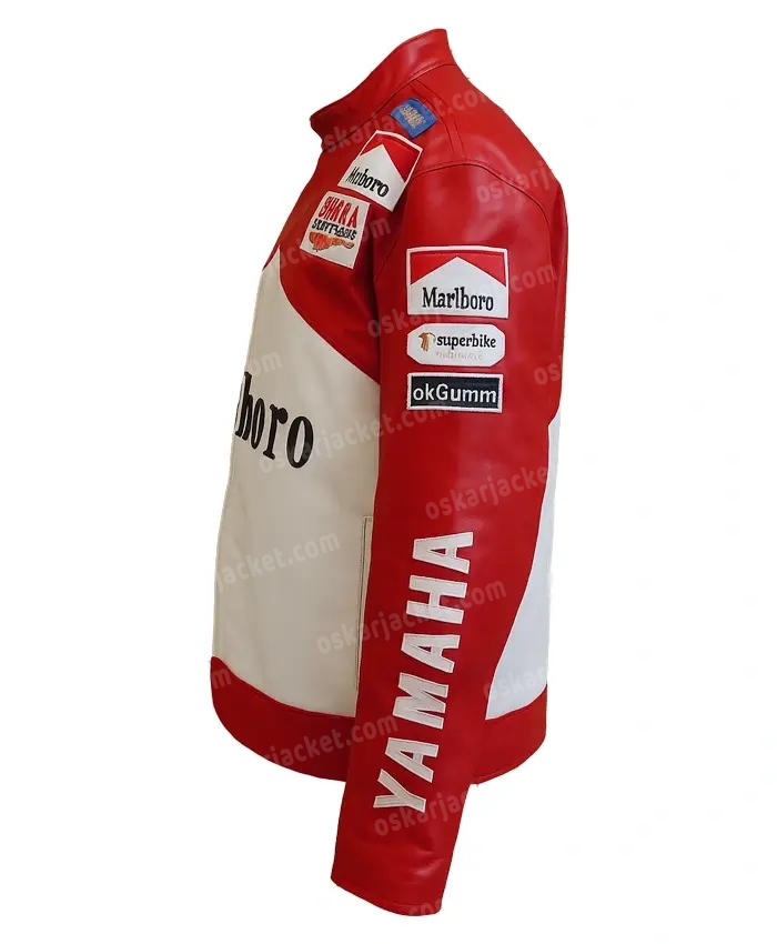 Marlboro Yamaha Red Leather Jacket