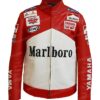 Marlboro Yamaha Red Genuine Leather Jacket