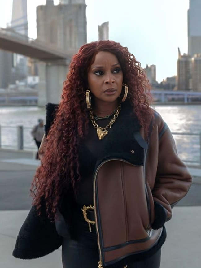 Power Book II Ghost S04 Monet Power Shearling Leather Jacket