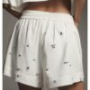 Buy the Melissa Grelo The Social 2025 White Crystal Embellished Shorts