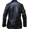Black Men Steampunk Gothic Leather Coat Jacket
