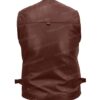 Mens 10 Pockets Military Utility Vest - brown