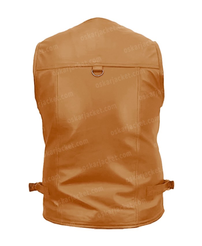 Mens 10 Pockets Military Waistcoat Work Utility Vest - Beige