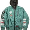 Mens Arsenal Green Bomber Jacket