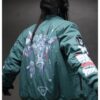 Mens Arsenal 2025 NM-21 Green Bomber Jacket