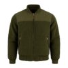 Mens Olive Sherpa Bomber Jacket