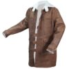 The Dark Knight Rises Tom Hardy Distressed Leather Bane Coat