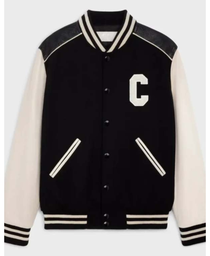 Singer Michael Buble The Voice S28 C Teddy Black Varsity Jacket