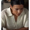 Nikki Rodriguez My Life With the Walter Boys S2 White Crochet Top