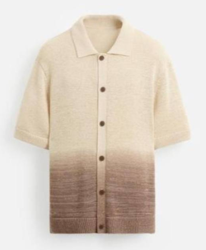 My Lottery Dream Home S18 David Bromstad Brown Knitted Shirt