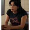 My Life With The Walter Boys S2 Mya Lowe Red Rose Printed Tee