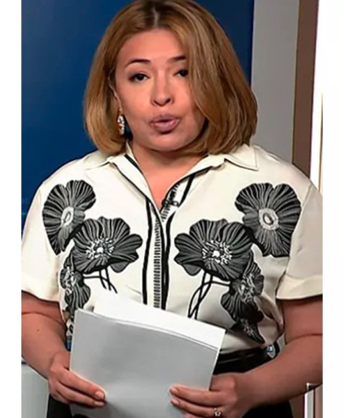Gilma Avalos NBC News Daily 2025 Floral Print Shirt