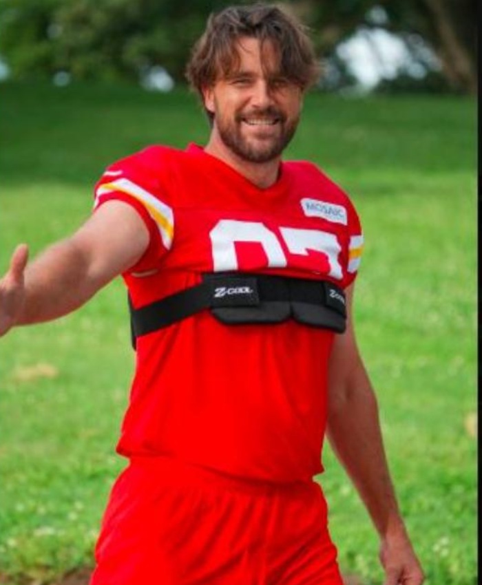 NFL Kansas City Chiefs Training Camp Travis Kelce 87 Football Jersey In Red