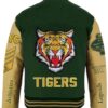 1967 Tigers Green and Beige NYC Varsity Leather Jacket