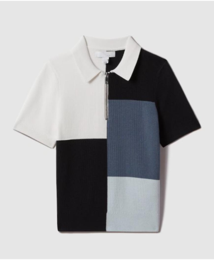 Upload S4 Robbie Amell Colorblock Polo Shirt