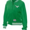 New Era Throwback Green Philadelphia Eagles Jacket