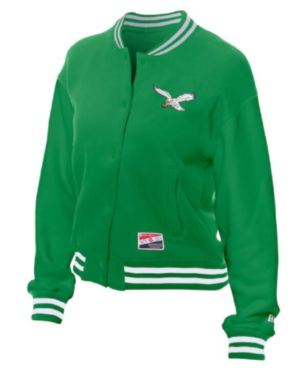 New Era Throwback Green Philadelphia Eagles Jacket