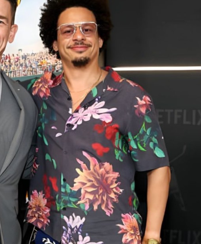 Shop NEW YORK Premiere Happy Gilmore 2 Eric André Floral Shirt