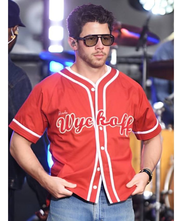 Shop Nick Jonas of Jonas Brothers Performance NBC Today Red Jersey
