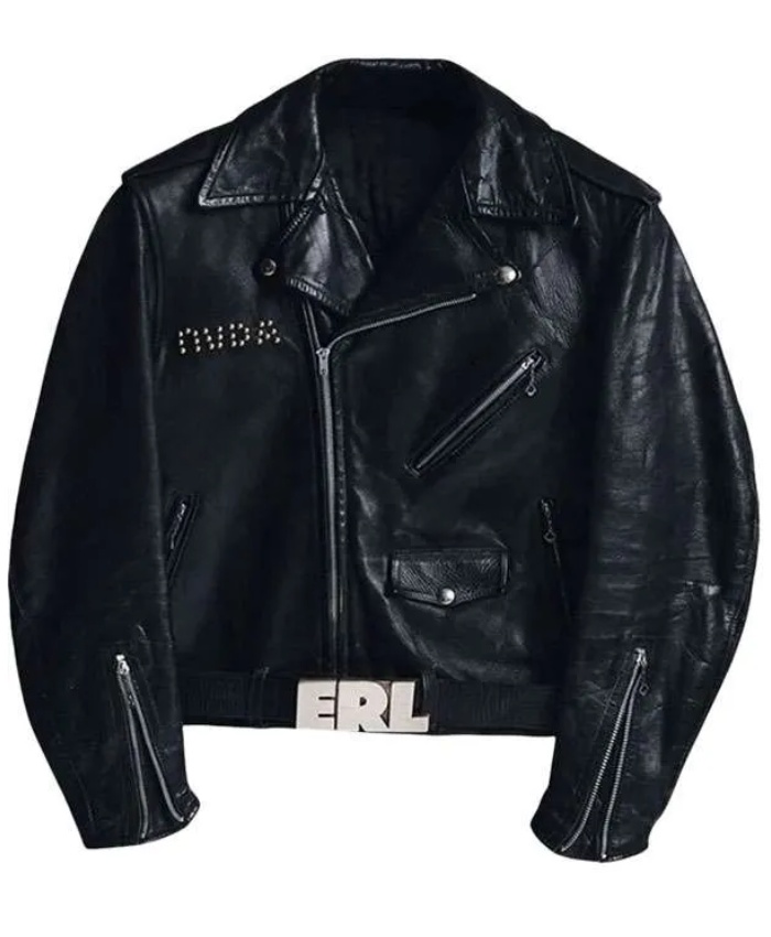 Jensen Huang Leather Black Jacket
