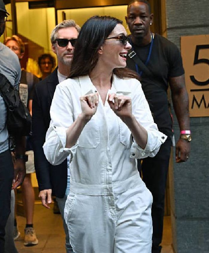 The Devil Wears Prada 2 Anne Hathaway White Jumpsuit