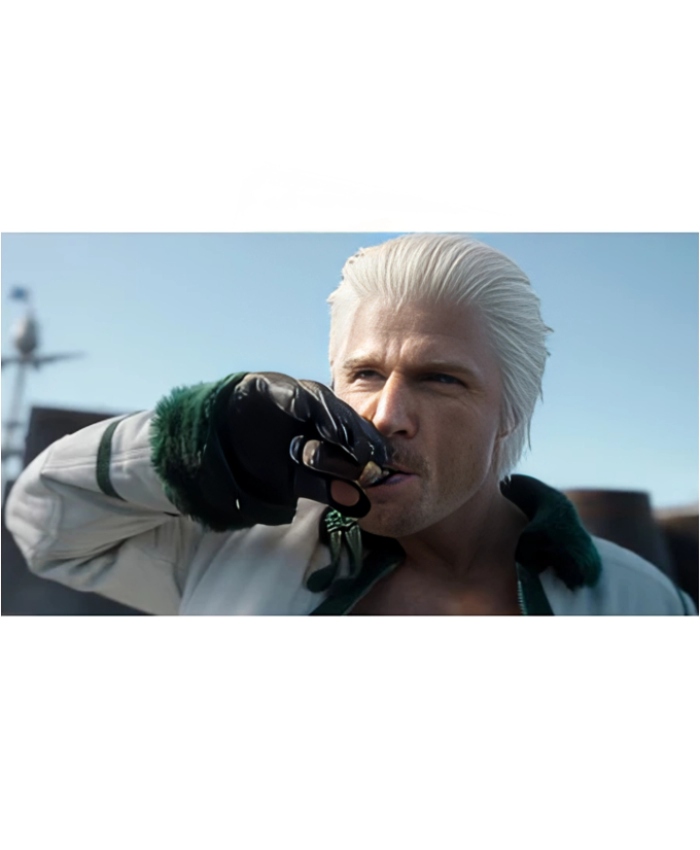 Callum Kerr TV Series One Piece S02 Smoker White Leather Jacket