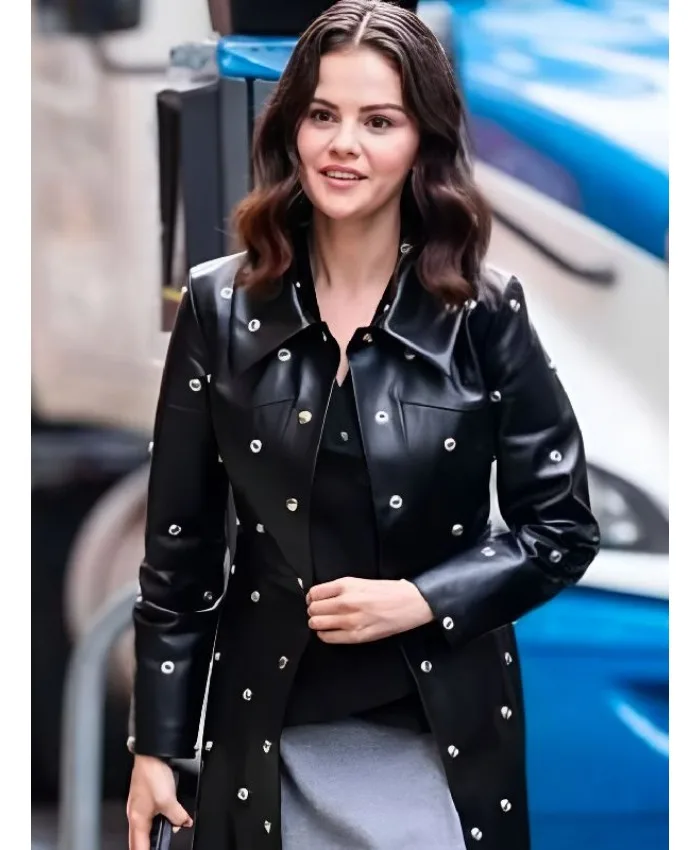 Mabel Mora Only Murders In The Building S05 Selena Gomez Studded Coat
