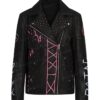 Shop Alexa Bliss Leather Black Jacket