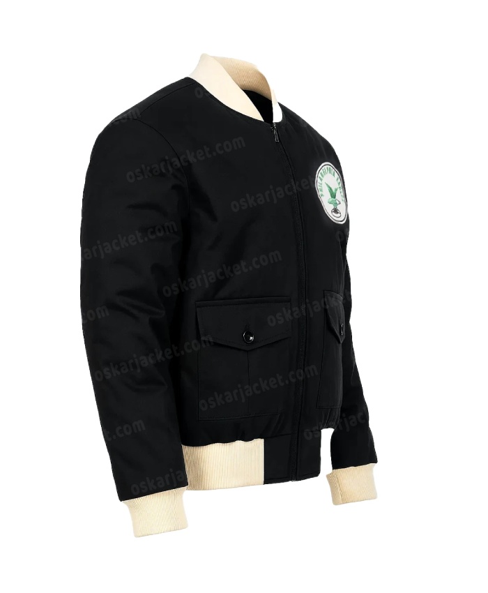 Shop this Philadelphia Eagles Black Bomber Cotton Twill Full-Zip Jacket