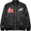 Mitchell And Ness Philadelphia Eagles Super Bowl LIX Champions Full-Snap Coaches Jacket