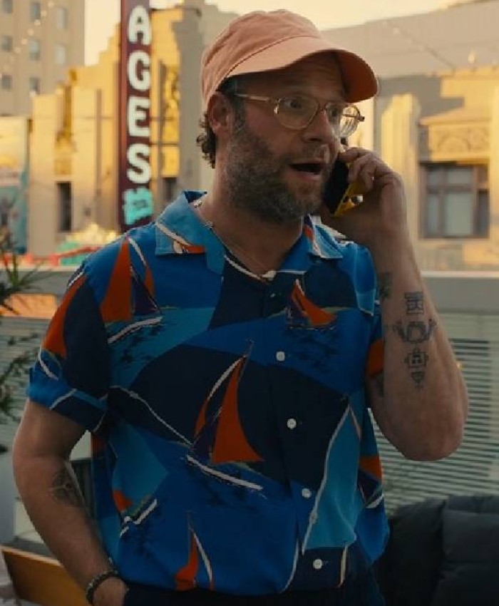 Seth Rogen TV-Series Platonic S02 Blue Hawaiian Shirt