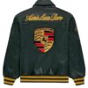 Porsche Racing Leather Green Jacket