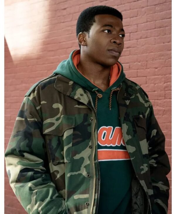 Kanan Stark Power Book III Raising Kanan S04 Camo Jacket
