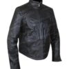 Shop Punisher Skull Black Biker Leather Jacket
