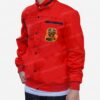 Cobra Kai Snake Logo Patch Cotton Jacket - Red