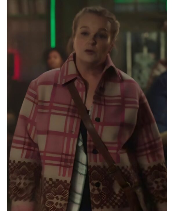 Elizabeth Bowen TV Series Resident Alien Season 4 Liv Baker Pink Flower Blanket Overshirt