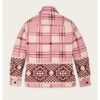 Shop the Resident Alien S4 Elizabeth Bowen Pink Plaid Shacket