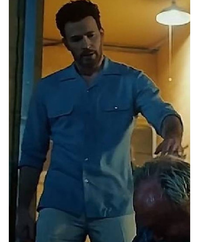 Honey Don’t! Chris Evans Blue Shirt