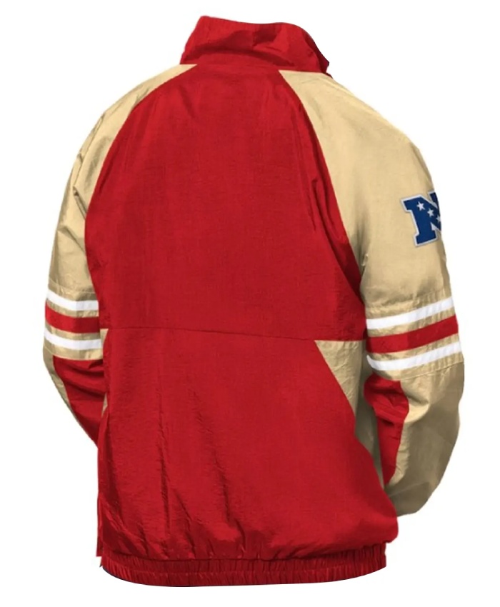 San Francisco 49ers Starter Prospect Half-Zip Pullover Red Jacket
