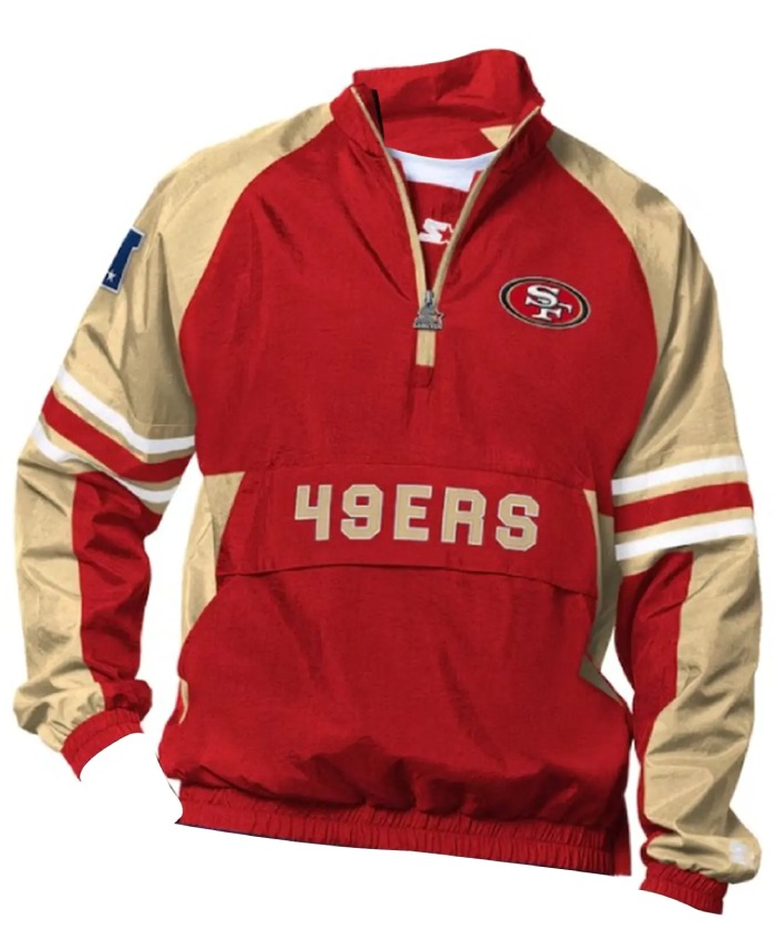 San Francisco 49ers Half Zip Jacket