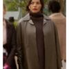 And Just Like That S3 Sarita Choudhury Leather Coat