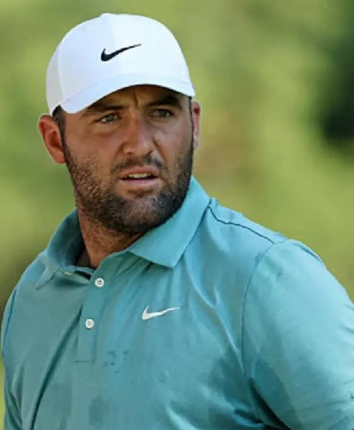 Shop St. Jude Championship 2025 Scottie Scheffler Heathered Golf Polo T-Shirt