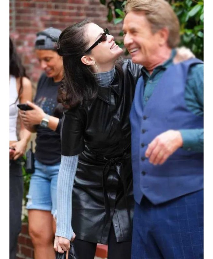 Only Murders in the Building S5 Selena Gomez Leather Dress